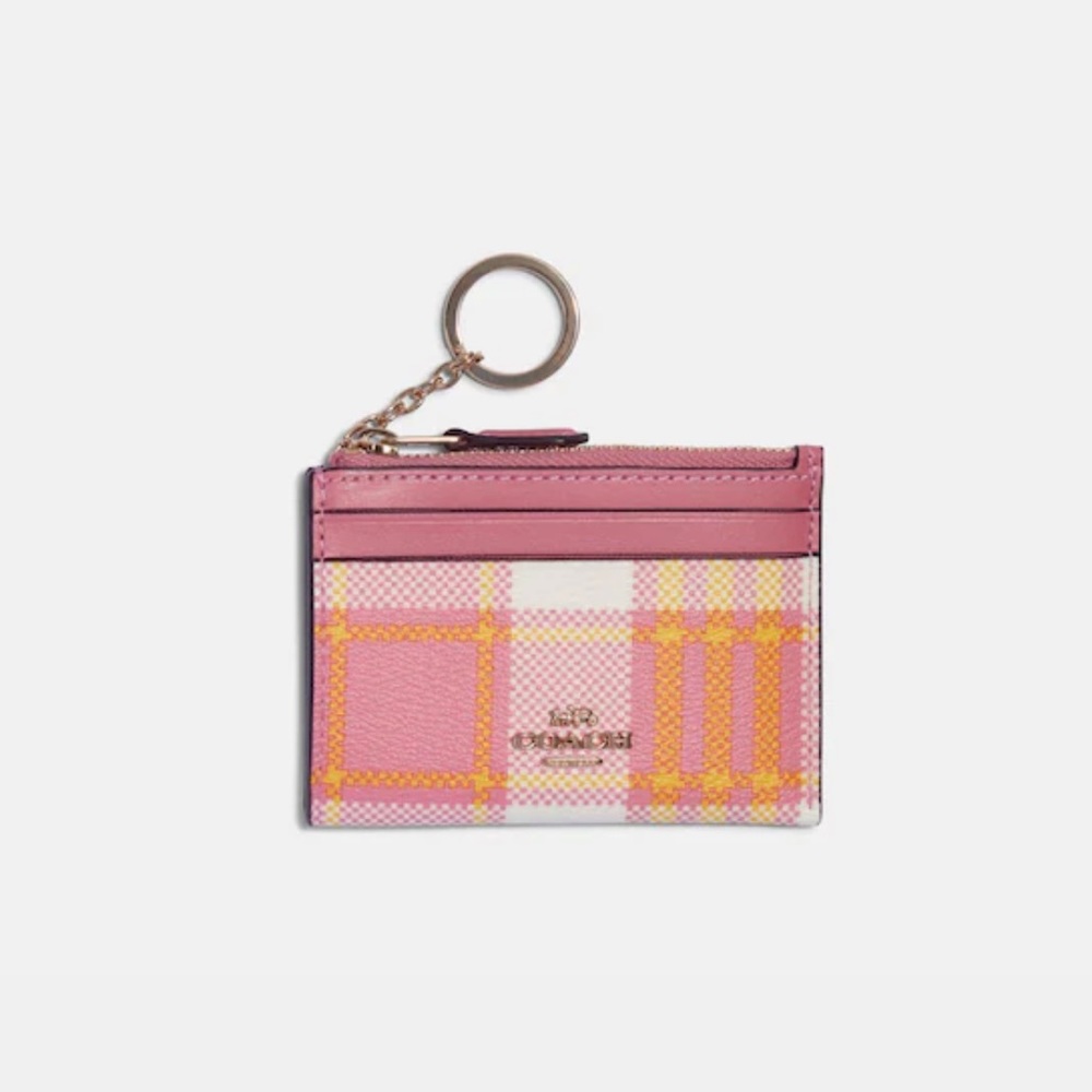 COACH plaid mini skinny